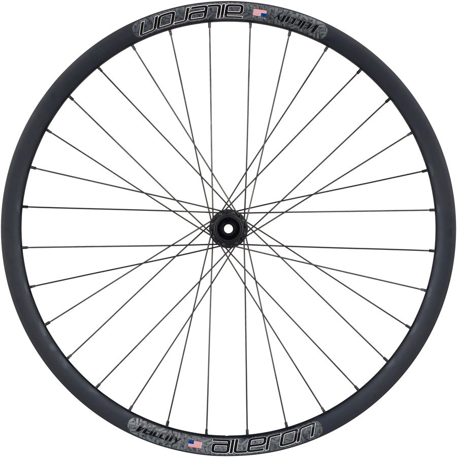 Quality Wheels Bear Pawls / Velocity Aileron Front Wheel - 700c 12 x 100mm Center-Lock BLK 32H