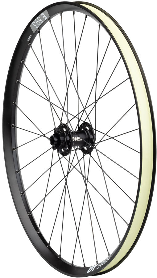 Quality Wheels Bear Pawls / DT Swiss E593 Front Wheel - 26" 15 x 100mm 6-Bolt BLK 32H