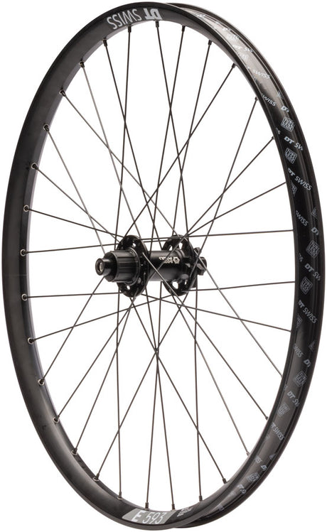 Quality Wheels Bear Pawls / DT Swiss E593 Rear Wheel - 26" 10 x 135mm Bolt-On 6-Bolt 13T Single-Speed BLK 32H