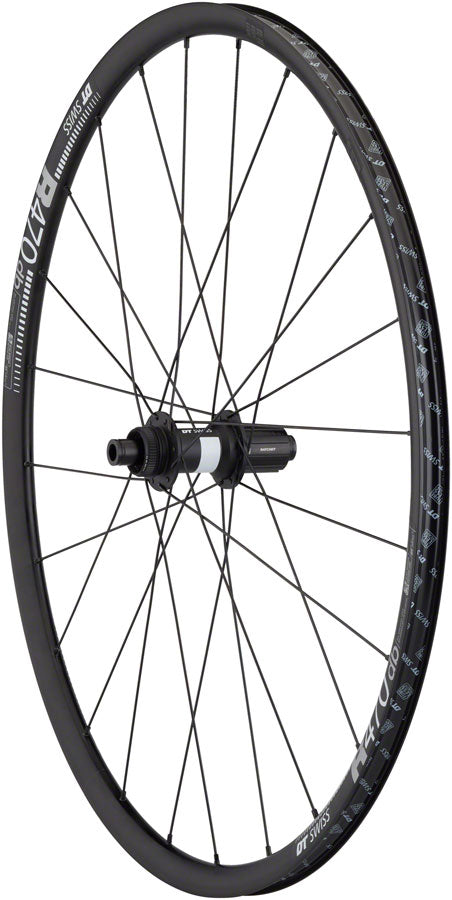 Quality Wheels DT 350/DT R470db Rear Wheel - 700 12 x 142mm Center-Lock HG 11 MTN Road BLK 24H