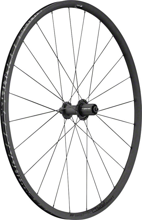DT Swiss PR 1400 DiCut OXiC Rear Wheel - 700 QR x 130mm Rim Brake HG11 Road/XDR Ratchet 36 SL BLK 21mm