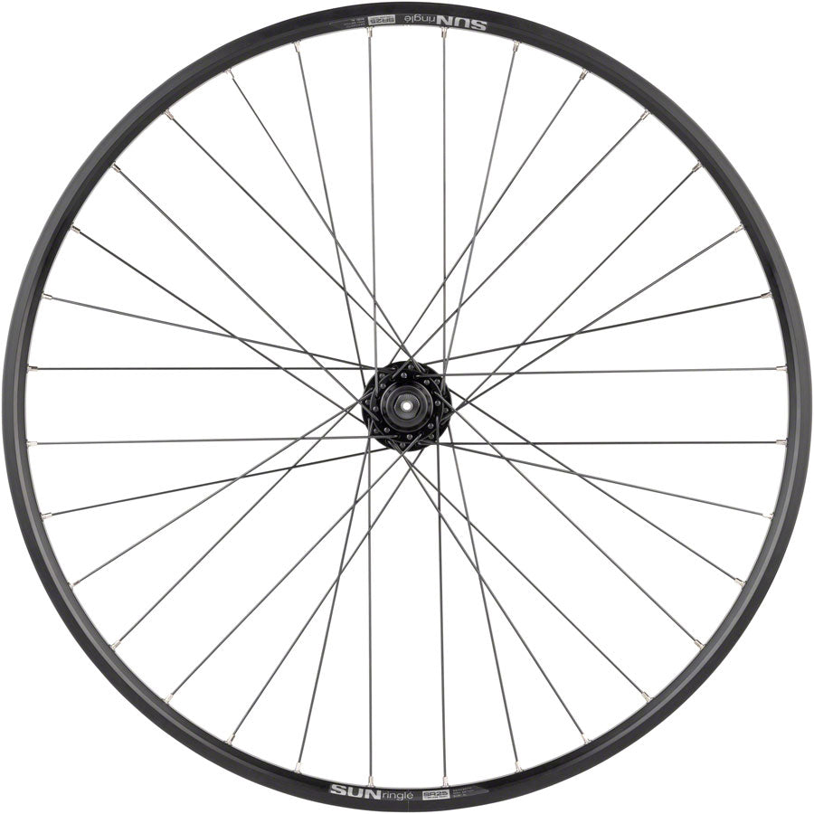 Quality Wheels Value Double Wall Series Disc Front Wheel - 27.5" QR x 100mm 6-Bolt/Rim BLK 32H