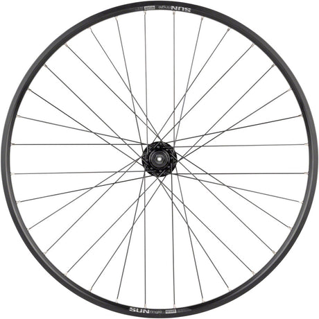 Quality Wheels Value Double Wall Series Disc Front Wheel - 27.5" QR x 100mm 6-Bolt/Rim BLK 32H