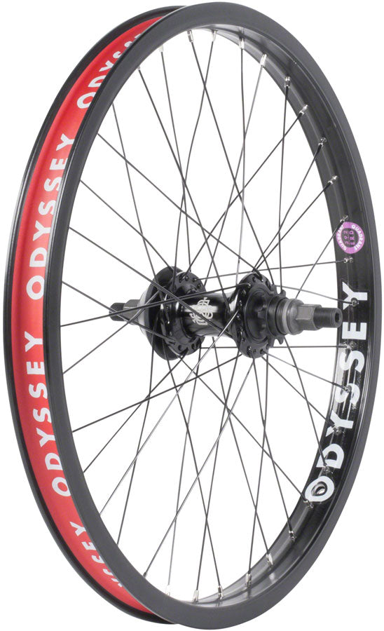 Odyssey Quadrant Rear Wheel - 20" 14 x 110mm Rim Brake Cassette Black