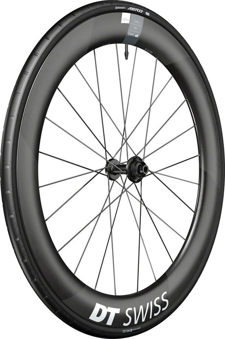 DT Swiss ARC 1400 DiCut 62 Front Wheel - 700 12 x 100mm Center-Lock BLK WTS w/Aero 111 Tire
