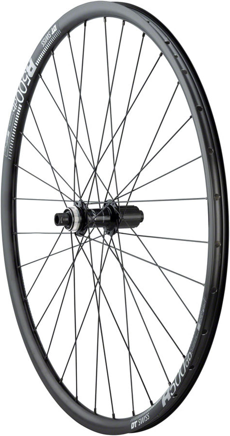 Quality Wheels 105/DT R500 Disc Rear Wheel - 700 12 x 142mm Center-Lock HG 11 MTN BLK 32H