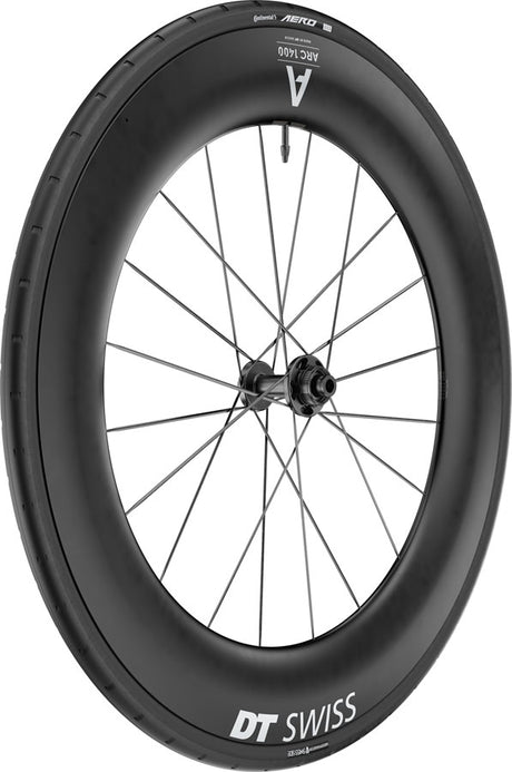 DT Swiss ARC 1400 DiCut 85 Front Wheel - 700 12 x 100mm Center-Lock BLK WTS w/Aero 111 Tire