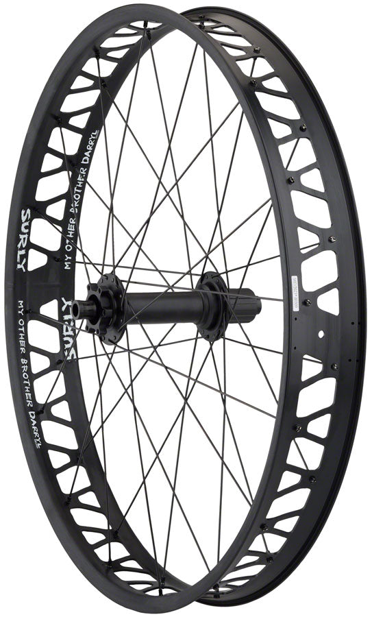 Quality Wheels Bear Pawls / Other Brother Darryl Rear Wheel - 26" Fat 12 x 197mm 6-Bolt HG 11 MTN BLK 32H