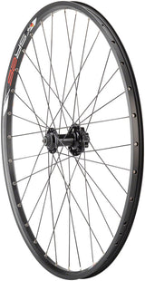 Quality Wheels Value Double Wall Series Disc Front Wheel - 26" QR x 100mm 6-Bolt BLK Clincher 32H