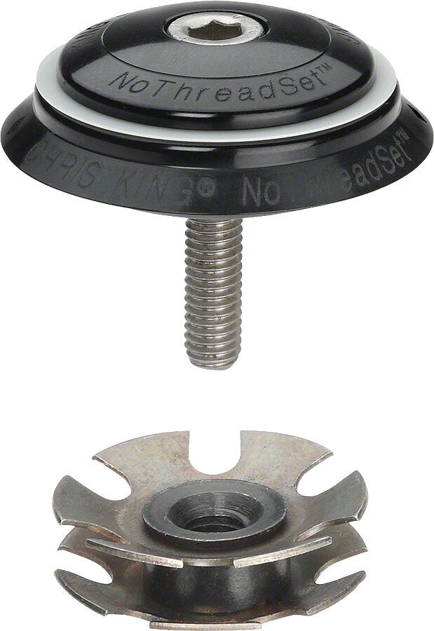 Chris King NoThreadSet Headset Conversion, 1-1/8" Silver Sotto Voce