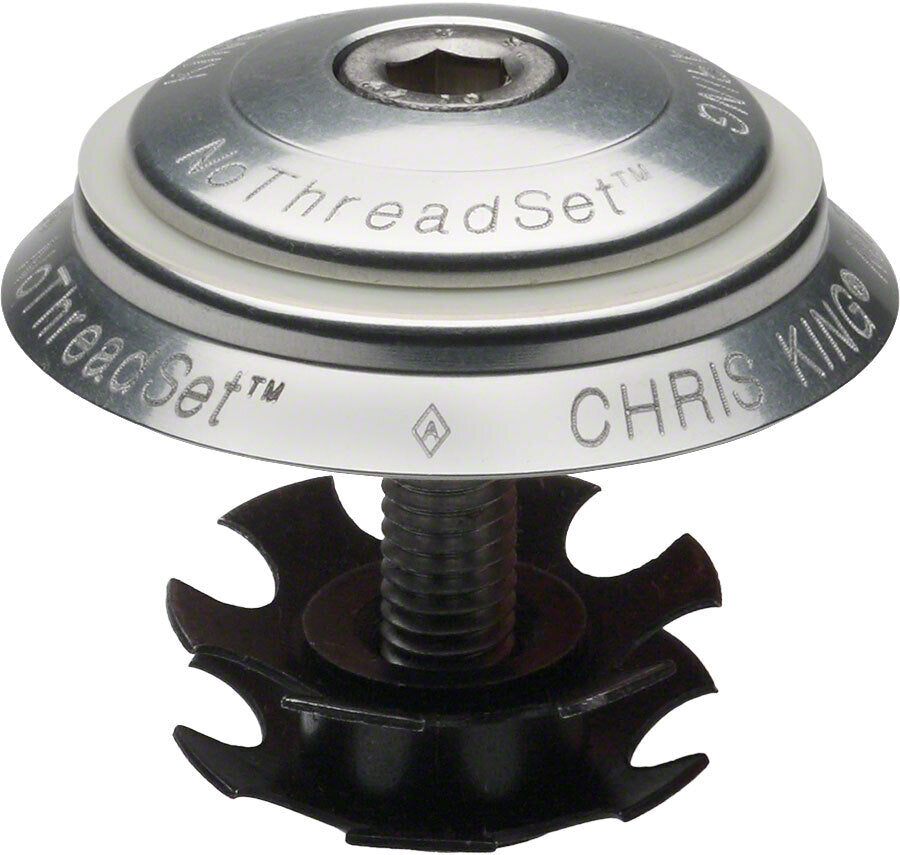 Chris King NoThreadSet Headset Conversion, 1-1/8" Silver Sotto Voce