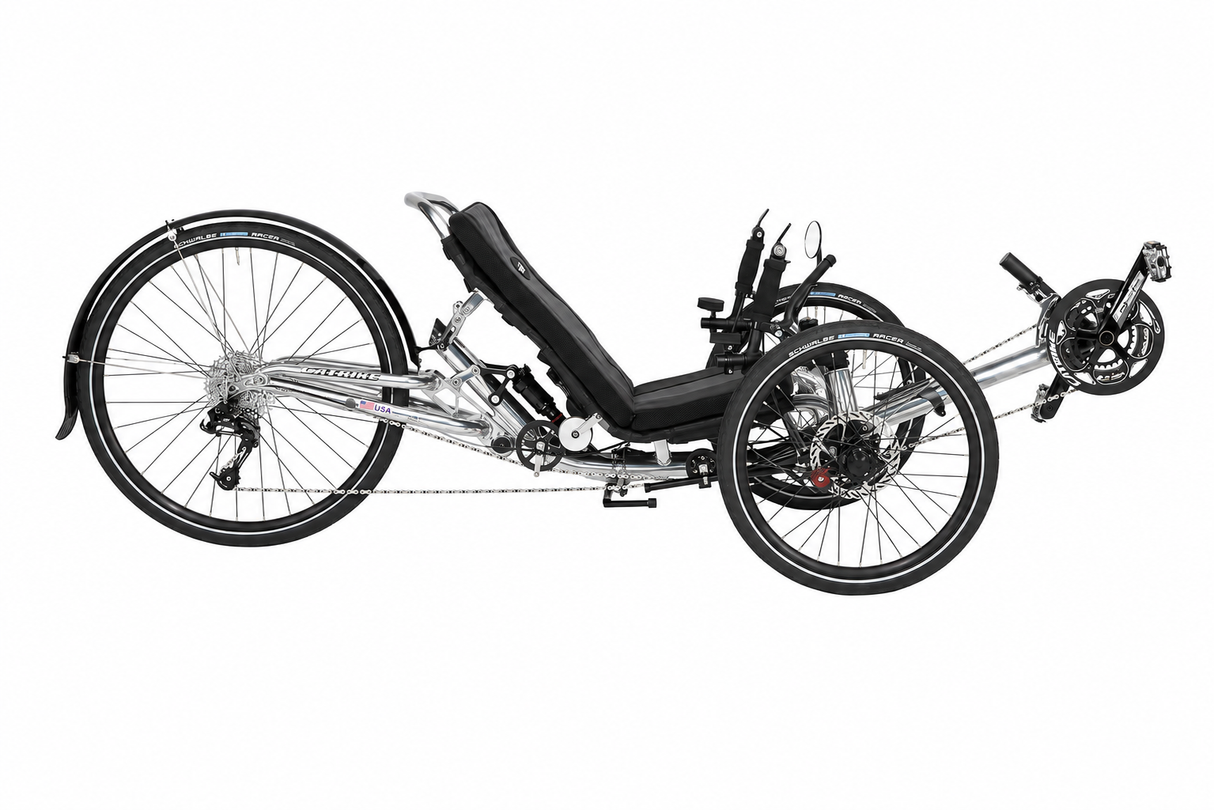 Dumont eCAT Limited Edition Chrome Electric Recumbent Trike