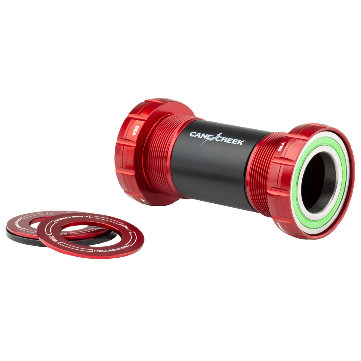 Movimento Centrale Rotor SABB2, BSA 24mm, Per 68/73mm, Con Cuscinetti In Ceramica, Colore Rosso