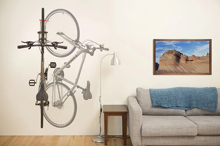 Single Bike Hinge Wall Mount Rack