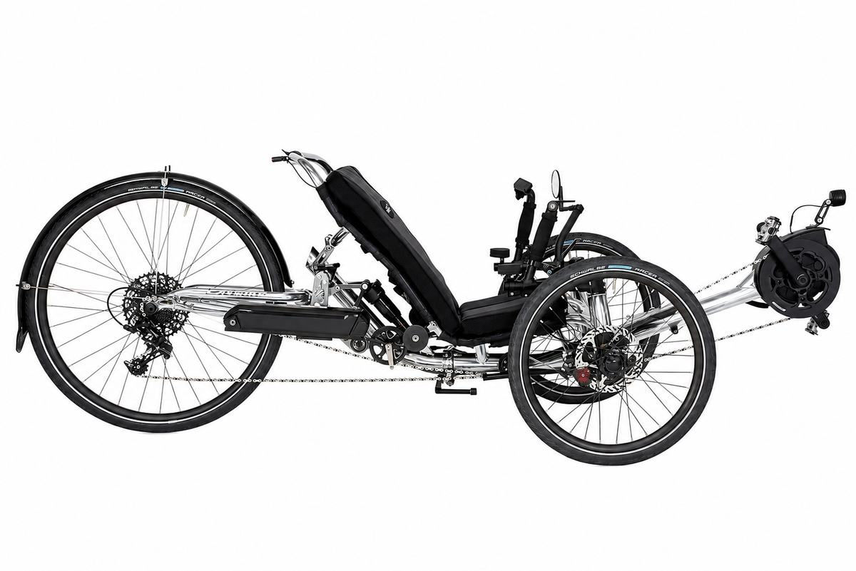 Dumont eCAT Limited Edition Chrome Electric Recumbent Trike