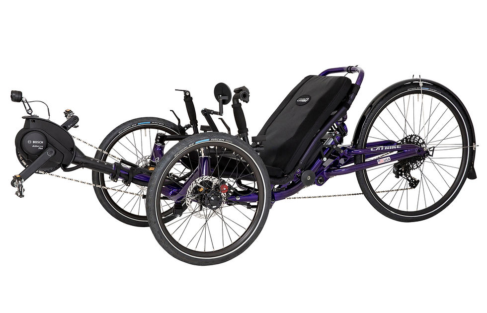 Dumont eCAT Limited Edition Chrome Electric Recumbent Trike