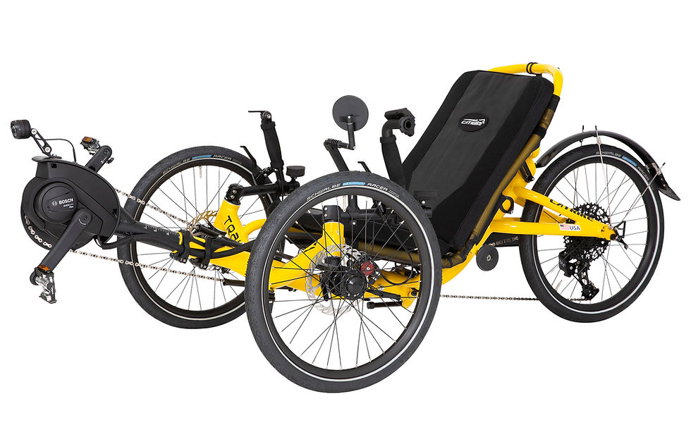 Trail eCAT Limited Edition Chrome Electric Recumbent Trike