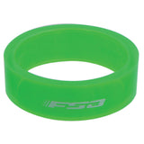 FSA PolyCarb Headset Spacer 1-1/8"x10mm Green 10/Count