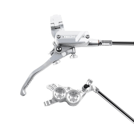 Hope Tech 4 V4 Disc Brake Right/Rear 74mm Sil/Sil  