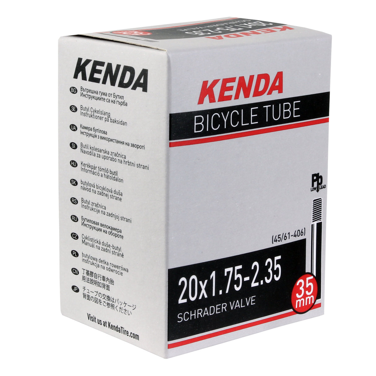 Kenda Butyl-LL Tube 20 x 1.75-2.35" SV Each