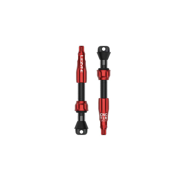Lezyne CNC TLR Tubeless Valve Pro 44mm Red Pair