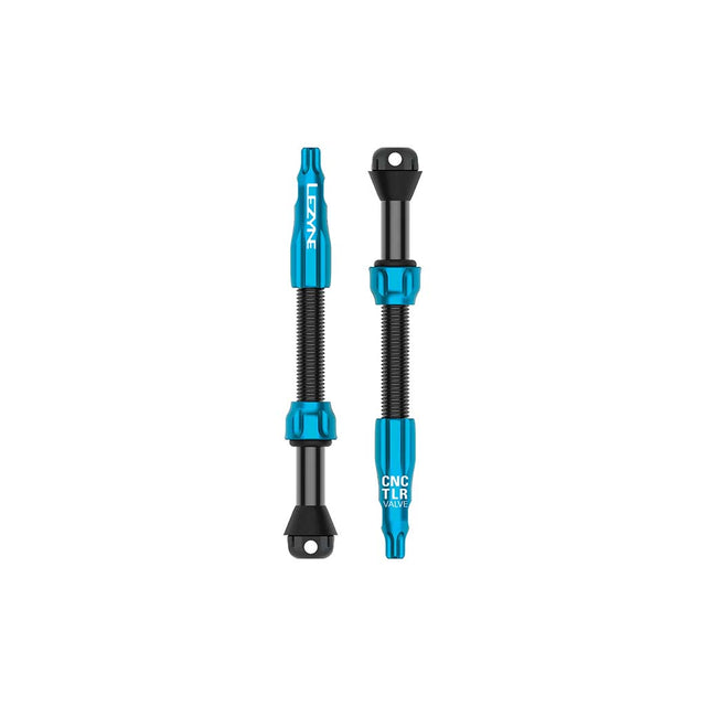 Lezyne CNC TLR Tubeless Valve Pro 60mm Blue Pair