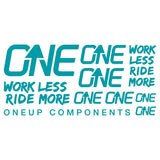 OneUp Components Riser Bar Decal Kit Turquoise