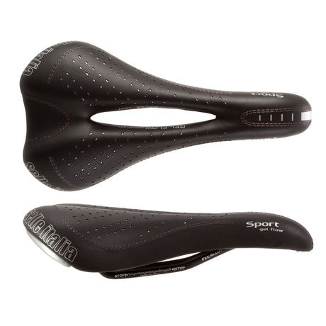 Selle Italia Sport Gel Flow FeC Alloy Rail Black