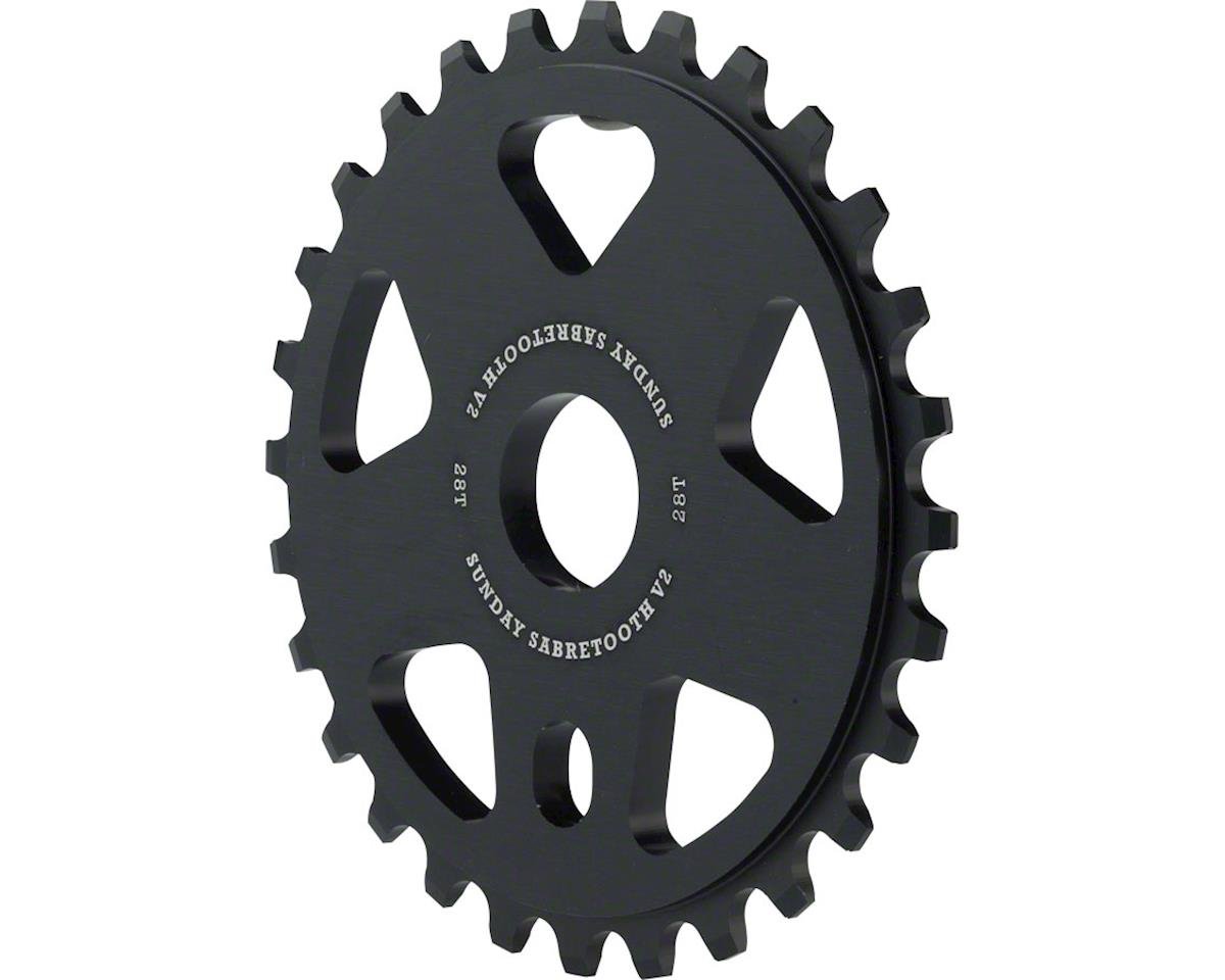 Sunday Sabretooth V2 Sprocket - 28t, Black