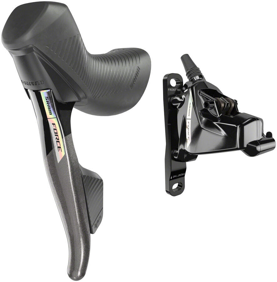 Force AXS HRD eTap Shift/Brake Lever and Hydraulic Disc Brake Caliper - Left/Front, Flat Mount, 20mm Offset