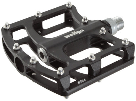 Wellgo B124 Platform Pedals 9/16" - Black 