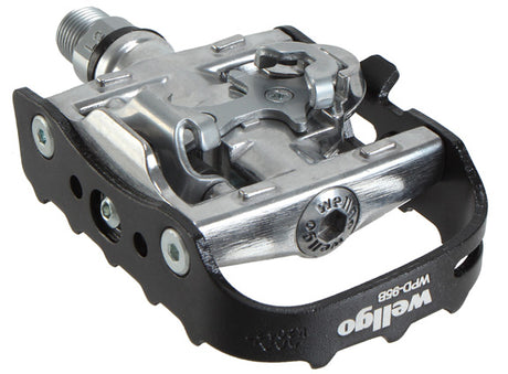 Wellgo WPD-95B Clipless/Cage Pedals Black/Silver 