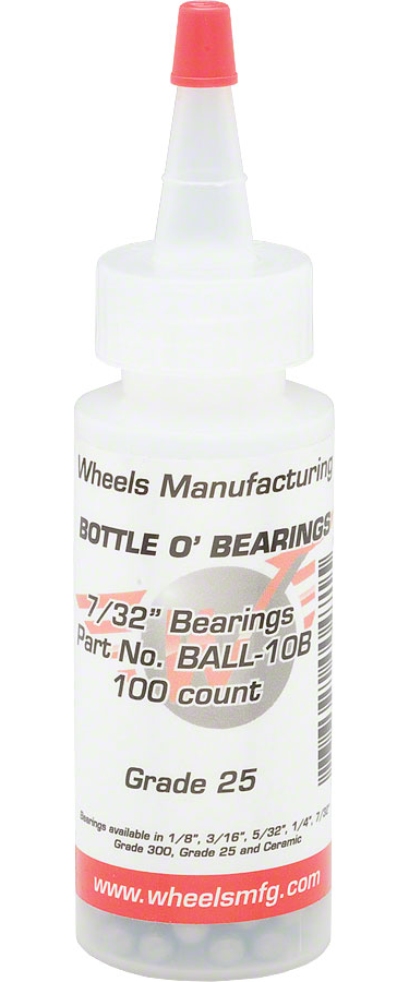 Wheels Manufacturing Grade 25 7/32" Loose Ball Bearing: Bottle of 100