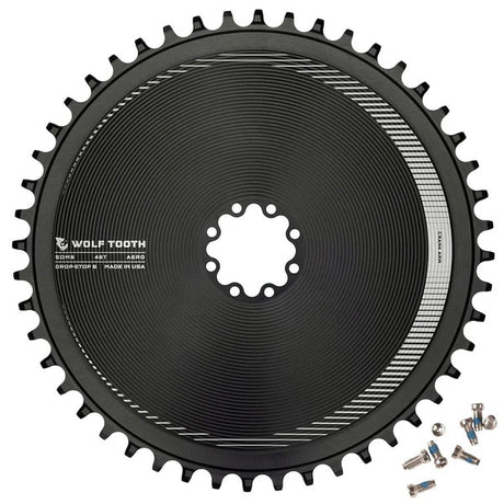 Wolf Tooth Components Aero Chainring 8-Bolt Drop-Stop B 48T Blk